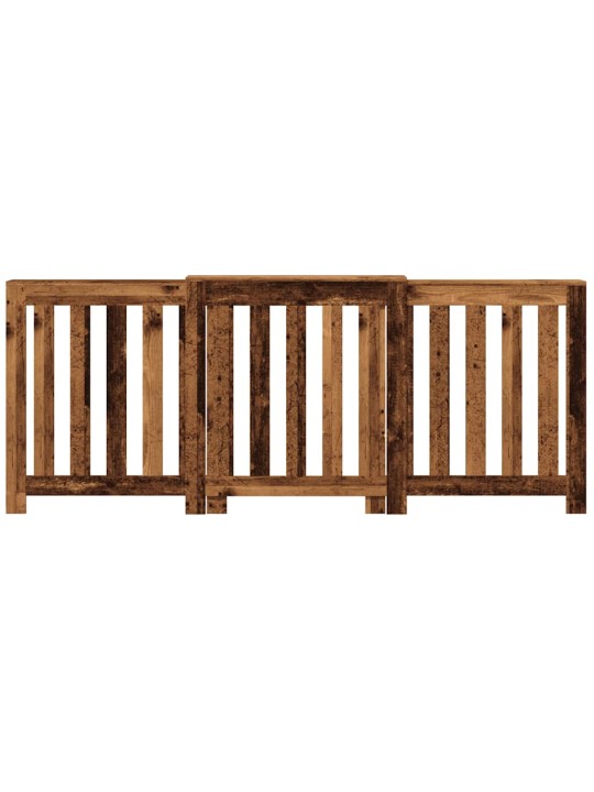 Kryt na radiátor old wood 205 x 21,5 x 83,5 cm kompozitní dřevo