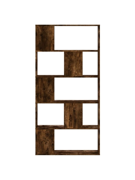 Knihovna 5patrová kouřový dub 80,5 x 23,5 x 162,5 cm kompozit
