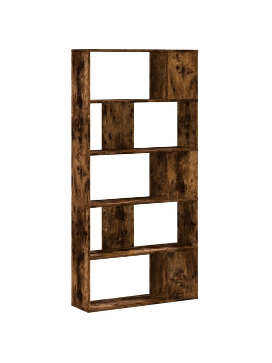 Knihovna 5patrová kouřový dub 80,5 x 23,5 x 162,5 cm kompozit
