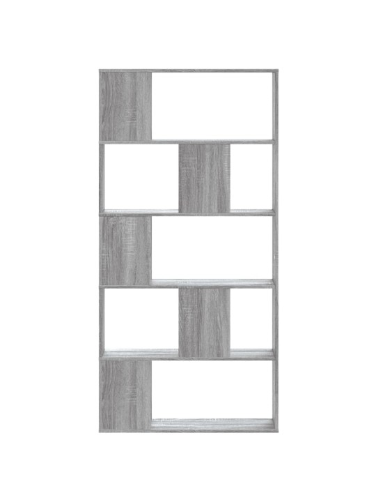 Knihovna 5patrová šedá sonoma 80,5 x 23,5 x 162,5 cm kompozit