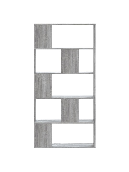 Knihovna 5patrová šedá sonoma 80,5 x 23,5 x 162,5 cm kompozit