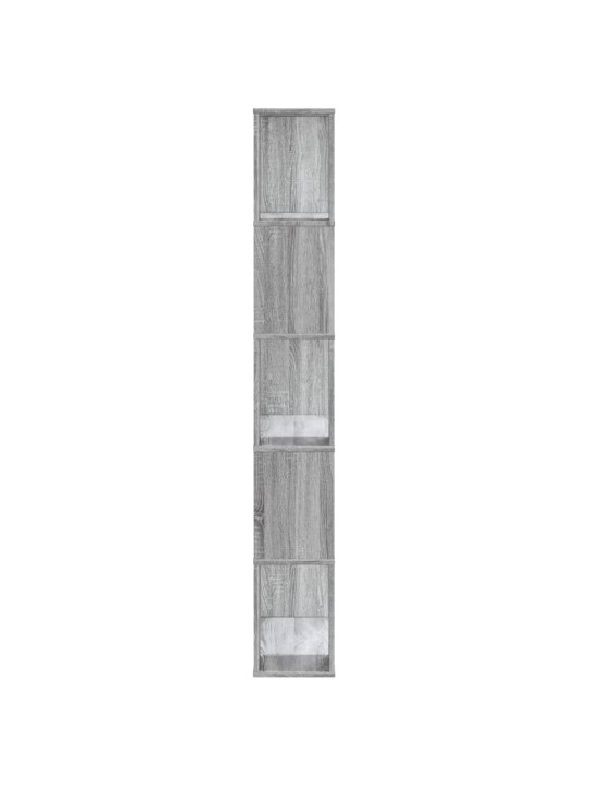 Knihovna 5patrová šedá sonoma 80,5 x 23,5 x 162,5 cm kompozit