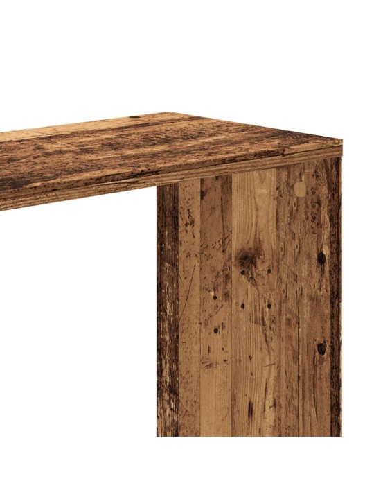 Knihovna 5patrová old wood 80,5 x 23,5 x 162,5 cm kompozit