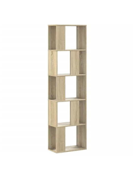 Knihovna 5patrová dub sonoma 45x23,5x162,5 cm kompozitní dřevo