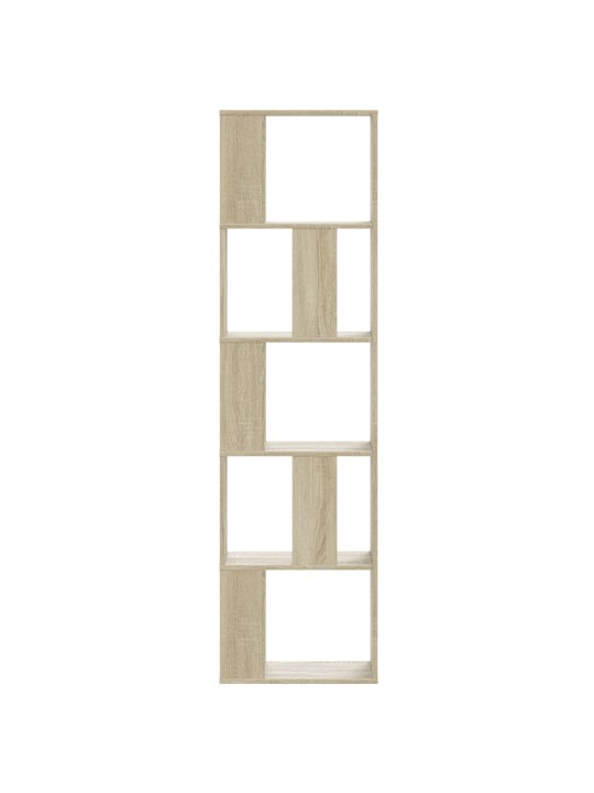 Knihovna 5patrová dub sonoma 45x23,5x162,5 cm kompozitní dřevo
