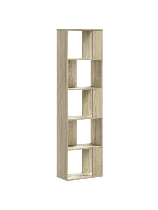 Knihovna 5patrová dub sonoma 45x23,5x162,5 cm kompozitní dřevo