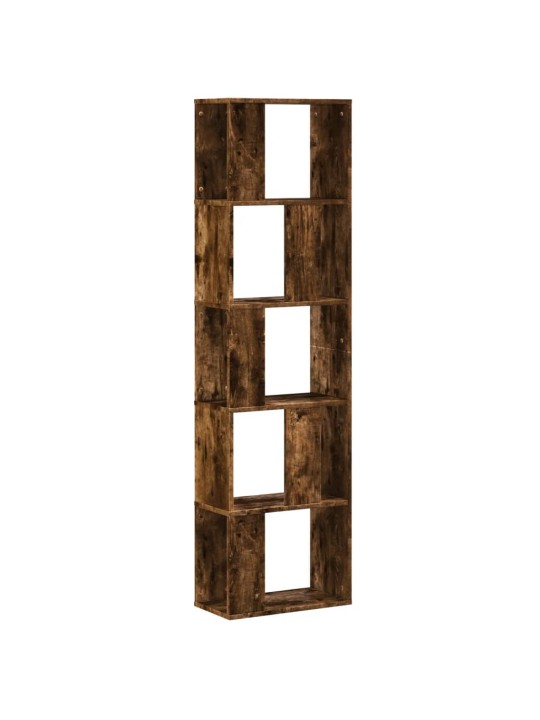 Knihovna 5patrová kouřový dub 45x23,5x162,5 cm kompozitní dřevo