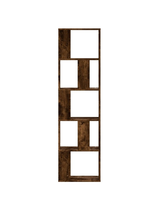 Knihovna 5patrová kouřový dub 45x23,5x162,5 cm kompozitní dřevo