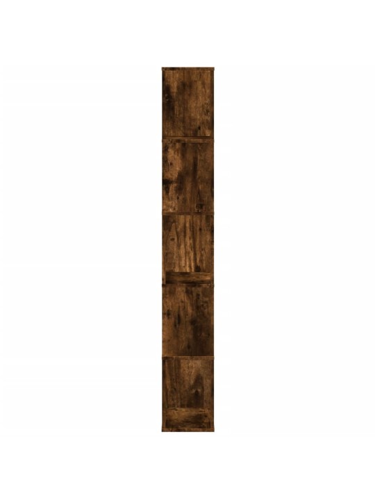 Knihovna 5patrová kouřový dub 45x23,5x162,5 cm kompozitní dřevo