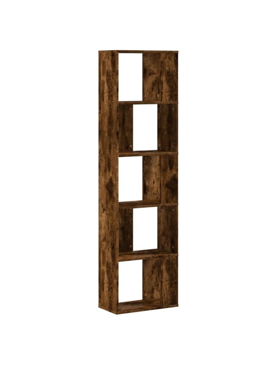 Knihovna 5patrová kouřový dub 45x23,5x162,5 cm kompozitní dřevo