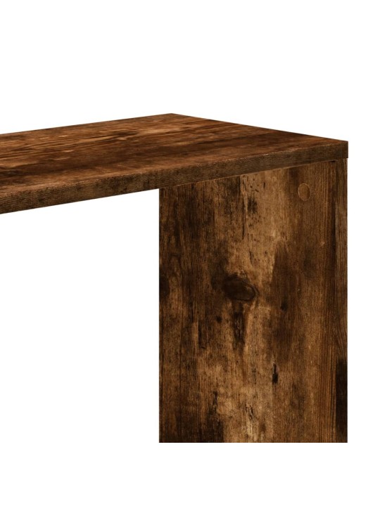 Knihovna 5patrová kouřový dub 45x23,5x162,5 cm kompozitní dřevo