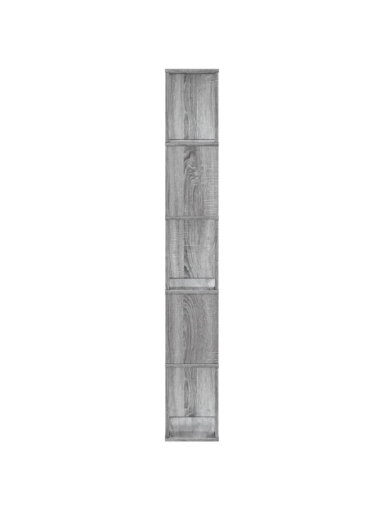 Knihovna 5patrová šedá sonoma 45x23,5x162,5 cm kompozitní dřevo