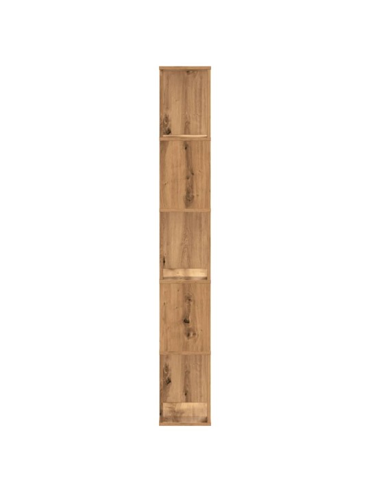Knihovna 5patrová dub artisan 45x23,5x162,5 cm kompozitní dřevo