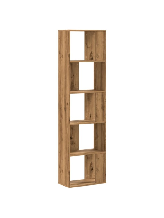 Knihovna 5patrová dub artisan 45x23,5x162,5 cm kompozitní dřevo