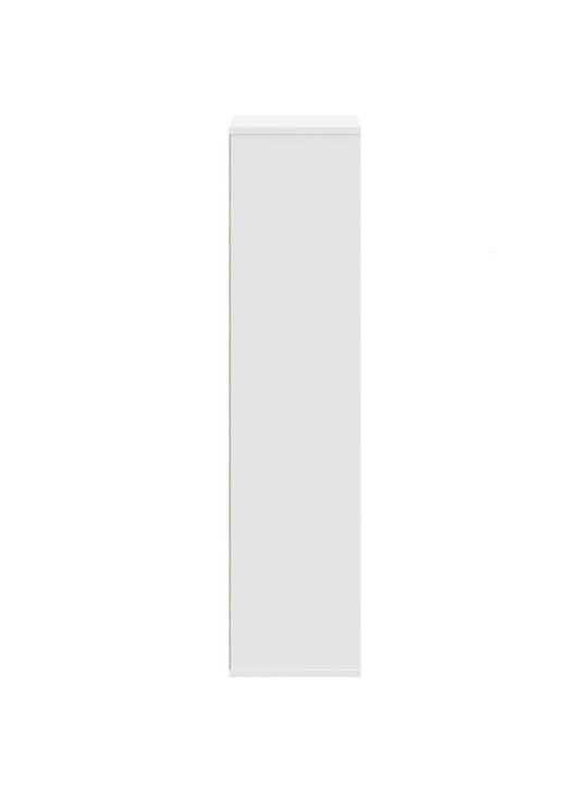 Knihovna bílá 50 x 25 x 105 cm kompozitní dřevo