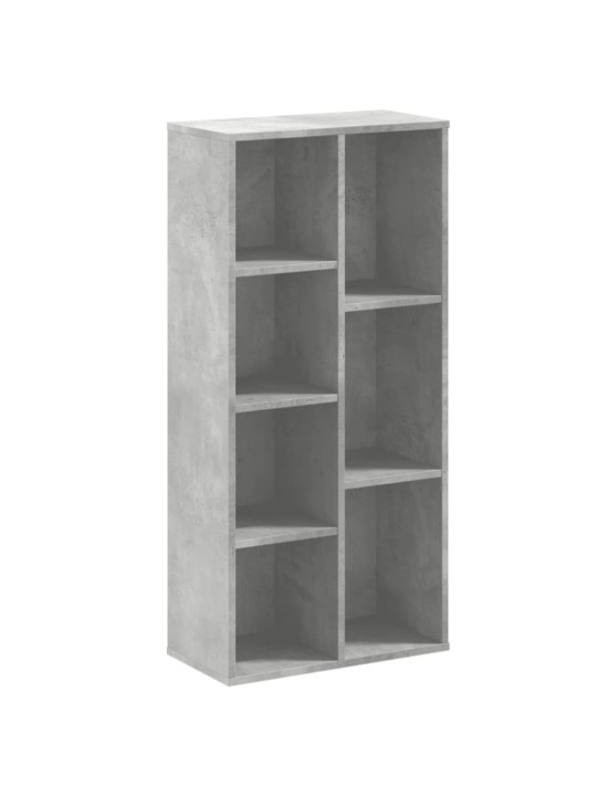Knihovna betonově šedá 50 x 25 x 105 cm kompozitní dřevo