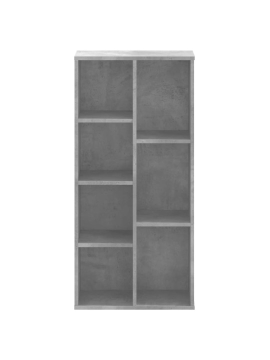 Knihovna betonově šedá 50 x 25 x 105 cm kompozitní dřevo
