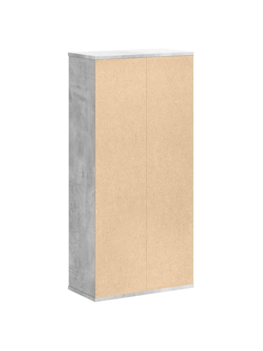 Knihovna betonově šedá 50 x 25 x 105 cm kompozitní dřevo