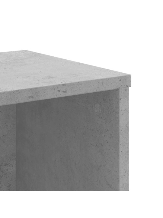 Knihovna betonově šedá 50 x 25 x 105 cm kompozitní dřevo
