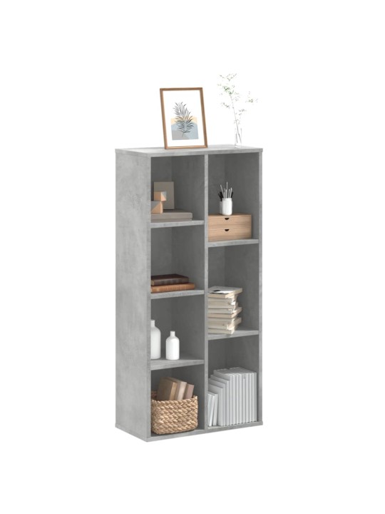 Knihovna betonově šedá 50 x 25 x 105 cm kompozitní dřevo