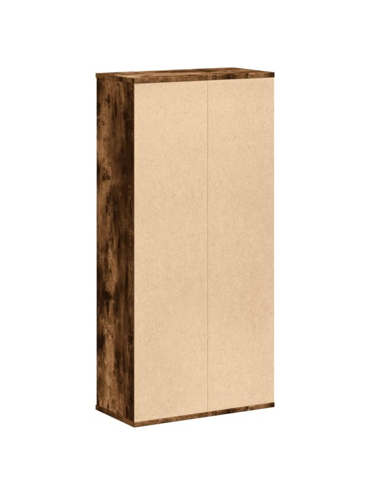 Knihovna kouřový dub 50 x 25 x 105 cm kompozitní dřevo