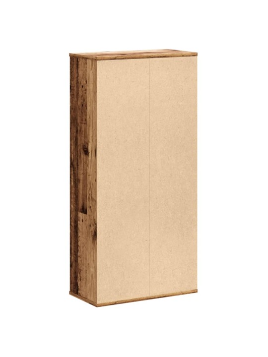 Knihovna old wood 50 x 25 x 105 cm kompozitní dřevo