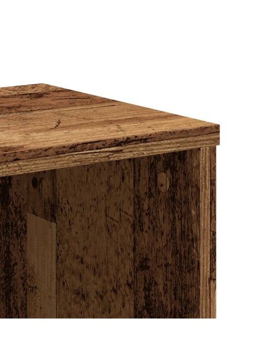 Knihovna old wood 50 x 25 x 105 cm kompozitní dřevo
