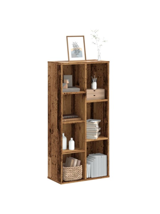 Knihovna old wood 50 x 25 x 105 cm kompozitní dřevo