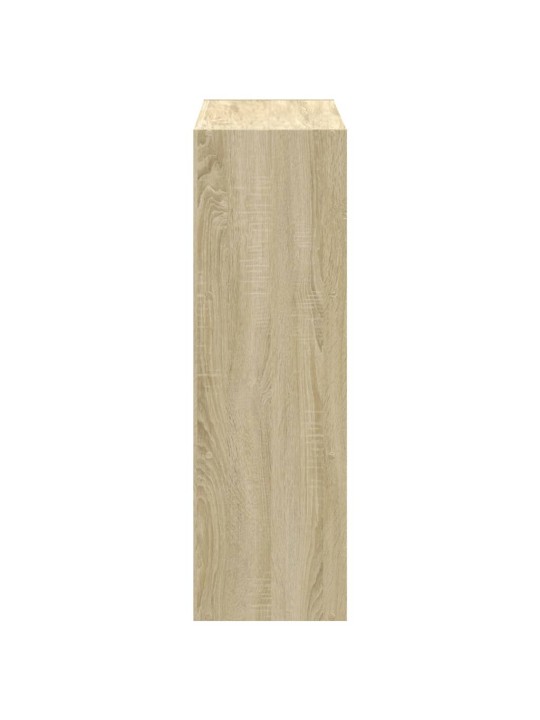 Knihovna dub sonoma 102 x 32 x 102 cm kompozitní dřevo