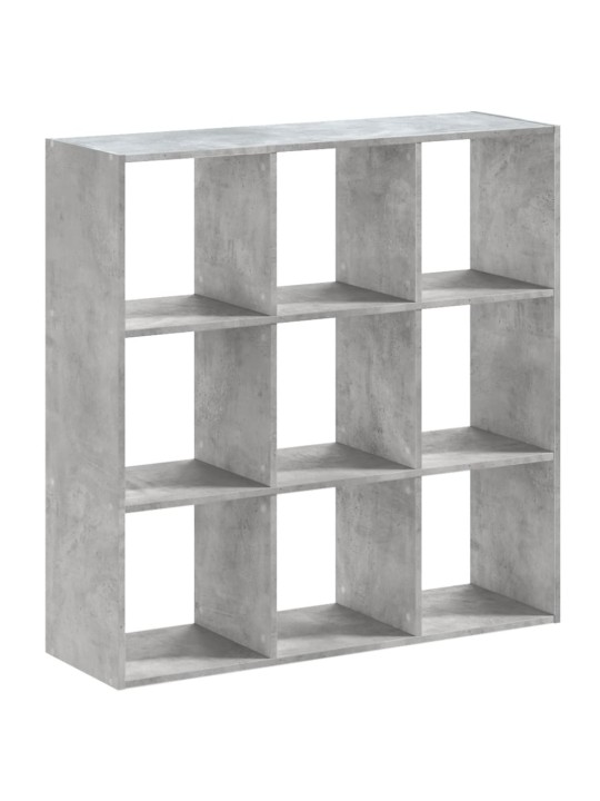 Knihovna betonově šedá 102 x 32 x 102 cm kompozitní dřevo