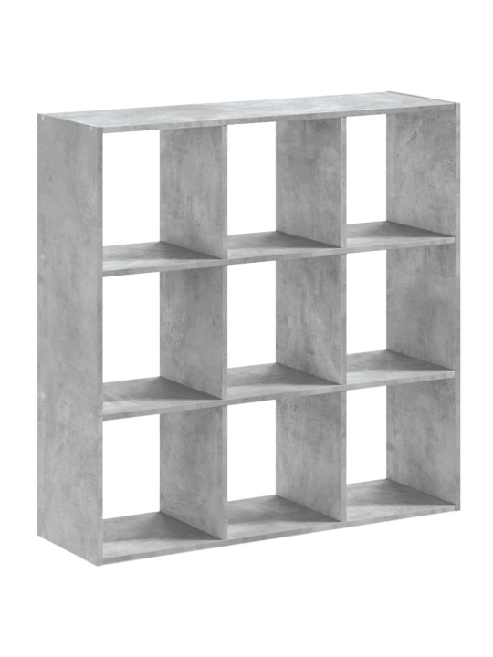 Knihovna betonově šedá 102 x 32 x 102 cm kompozitní dřevo