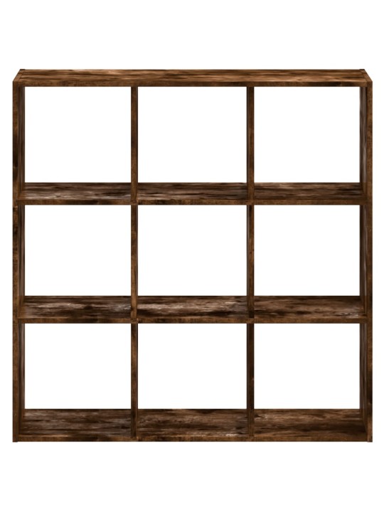 Knihovna kouřový dub 102 x 32 x 102 cm kompozitní dřevo