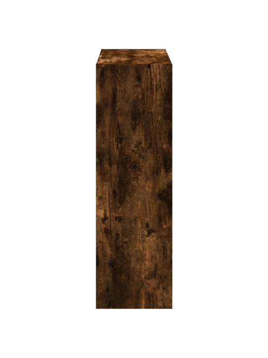 Knihovna kouřový dub 102 x 32 x 102 cm kompozitní dřevo