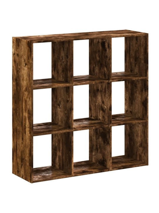 Knihovna kouřový dub 102 x 32 x 102 cm kompozitní dřevo