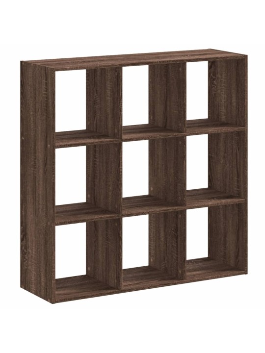 Knihovna hnědý dub 102 x 32 x 102 cm kompozitní dřevo