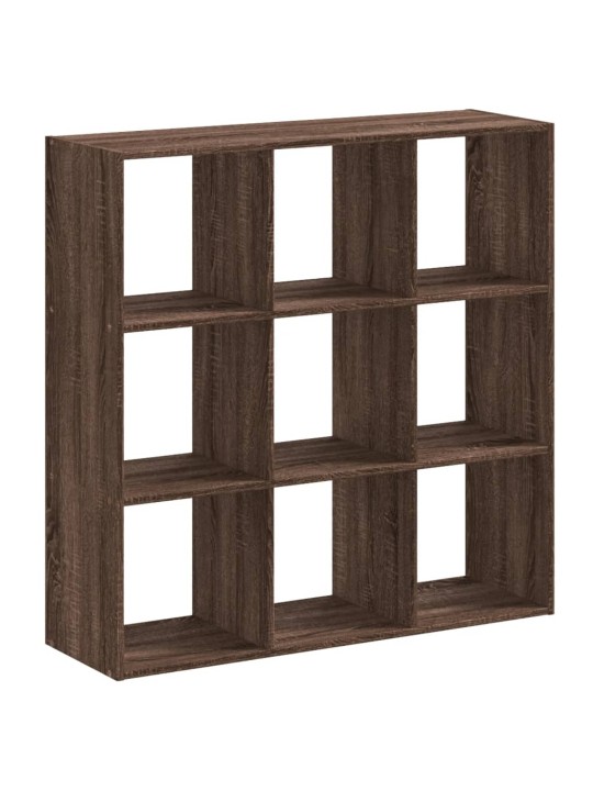 Knihovna hnědý dub 102 x 32 x 102 cm kompozitní dřevo