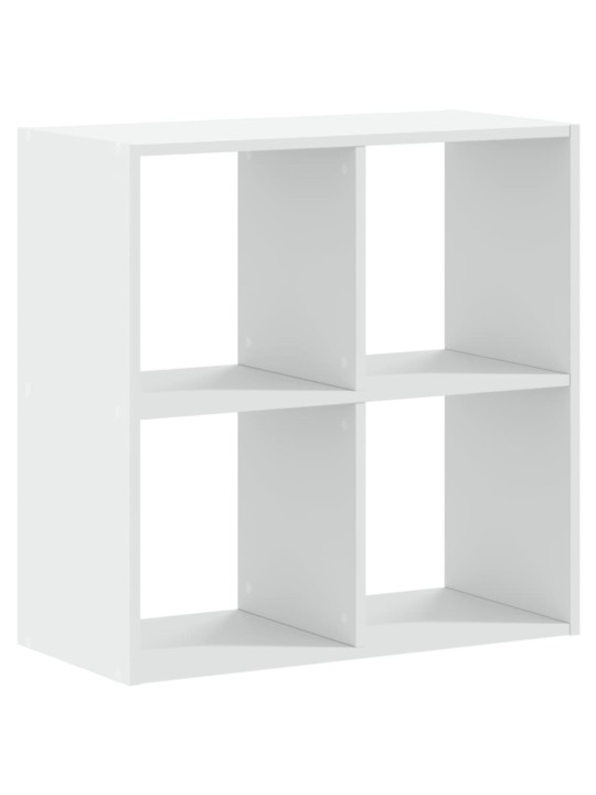 Knihovna bílá 68,5 x 32 x 68,5 cm kompozitní dřevo