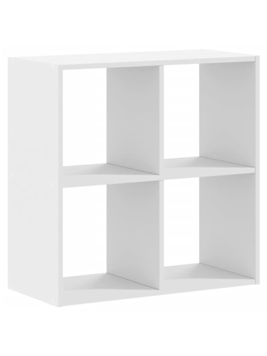Knihovna bílá 68,5 x 32 x 68,5 cm kompozitní dřevo