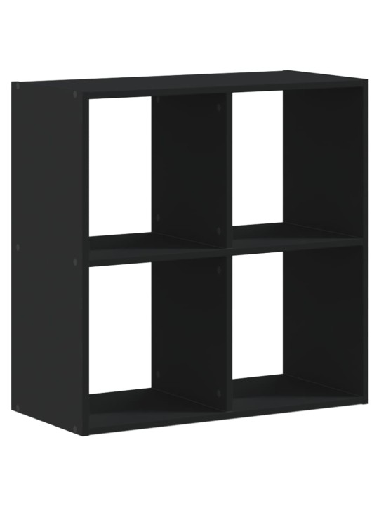 Knihovna černá 68,5 x 32 x 68,5 cm kompozitní dřevo