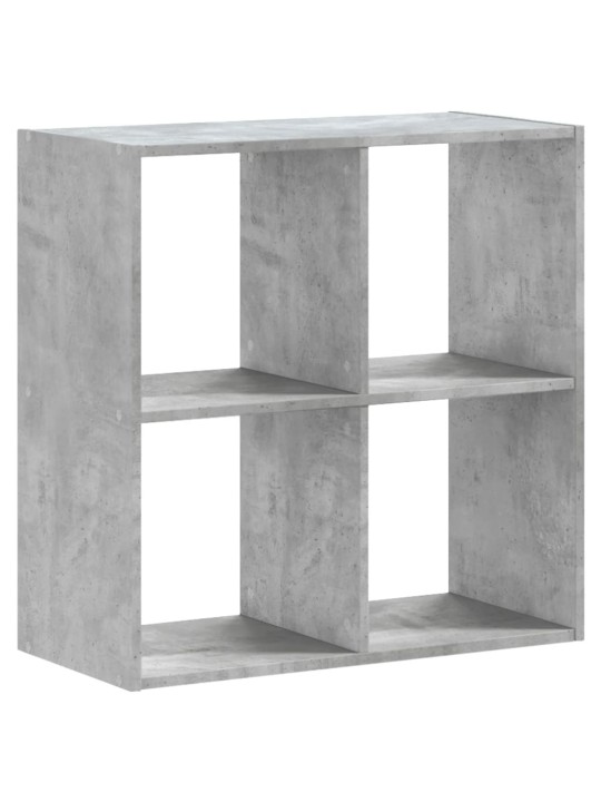 Knihovna betonově šedá 68,5 x 32 x 68,5 cm kompozitní dřevo