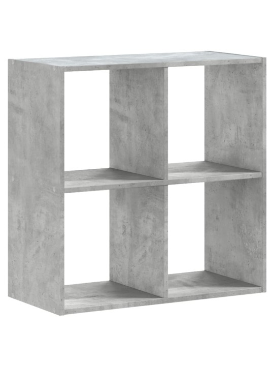Knihovna betonově šedá 68,5 x 32 x 68,5 cm kompozitní dřevo