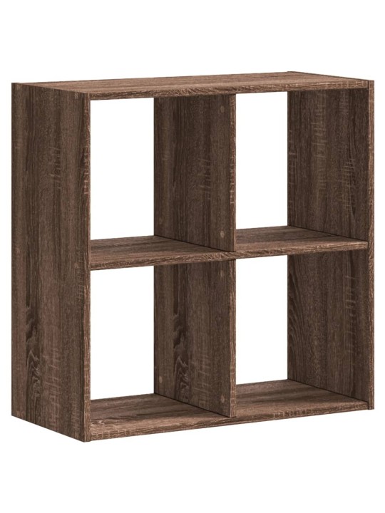 Knihovna hnědý dub 68,5 x 32 x 68,5 cm kompozitní dřevo