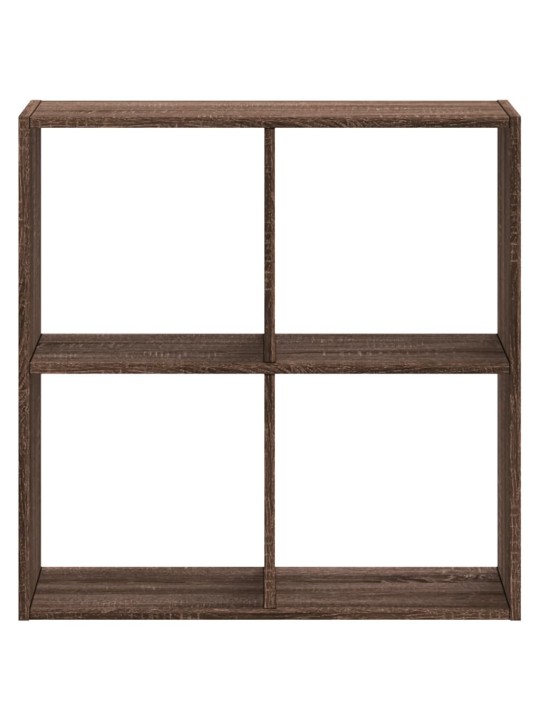 Knihovna hnědý dub 68,5 x 32 x 68,5 cm kompozitní dřevo