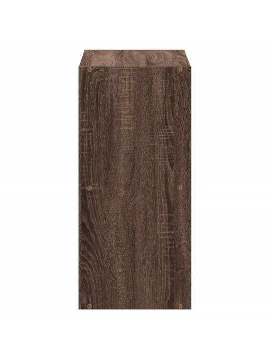 Knihovna hnědý dub 68,5 x 32 x 68,5 cm kompozitní dřevo
