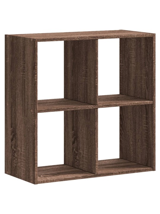 Knihovna hnědý dub 68,5 x 32 x 68,5 cm kompozitní dřevo