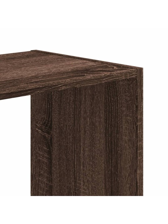 Knihovna hnědý dub 68,5 x 32 x 68,5 cm kompozitní dřevo