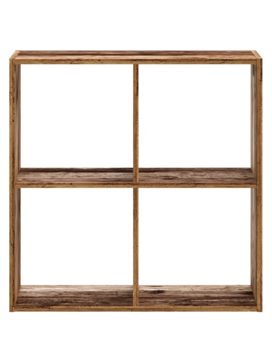 Knihovna old wood 68,5 x 32 x 68,5 cm kompozitní dřevo