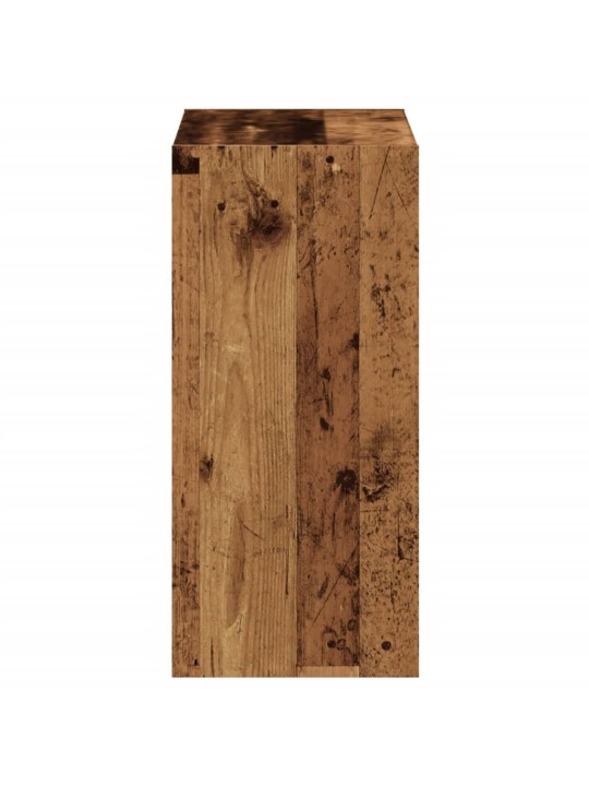 Knihovna old wood 68,5 x 32 x 68,5 cm kompozitní dřevo