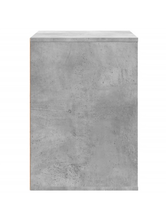 Rohová zásuvková komoda betonově šedá 80 x 41 x 58 cm kompozit