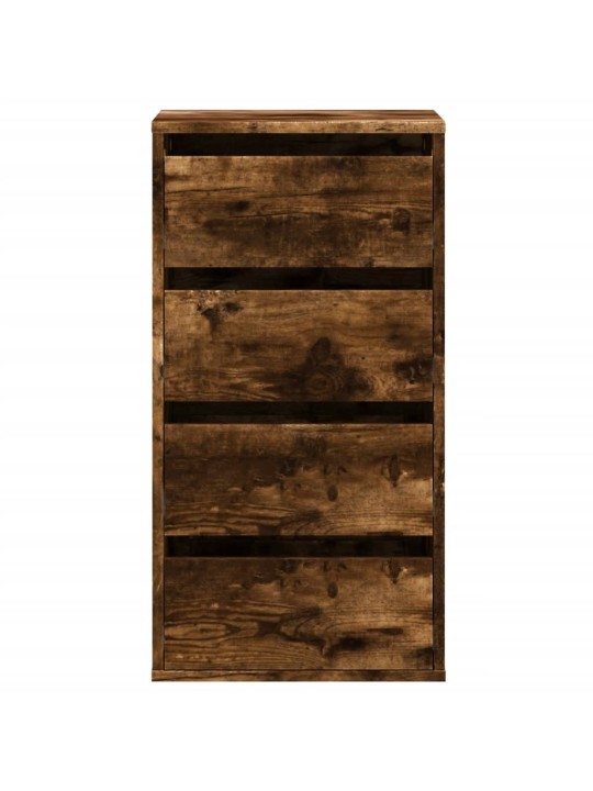 Rohová zásuvková komoda old wood 40x41x76 cm kompozitní dřevo